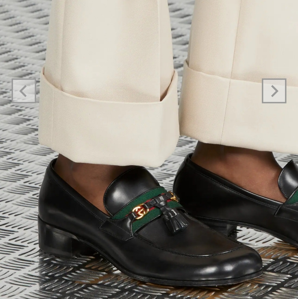 New Authentic Gucci Loafer with tassels. Original box and dust bags  US 12/UK 11